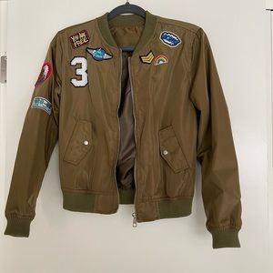 Air Force Patch Bomber Jacket (Olive)